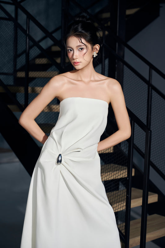 Amane Dress:White