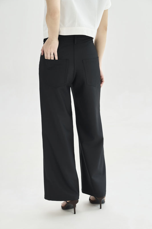 Black Straight Pants
