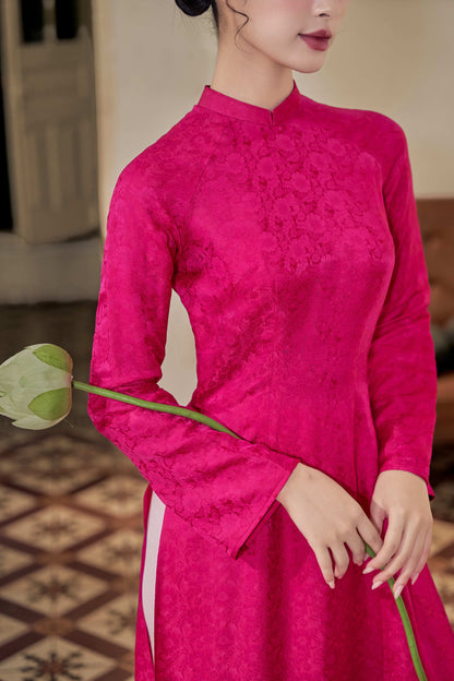 Red Ao Dai, material